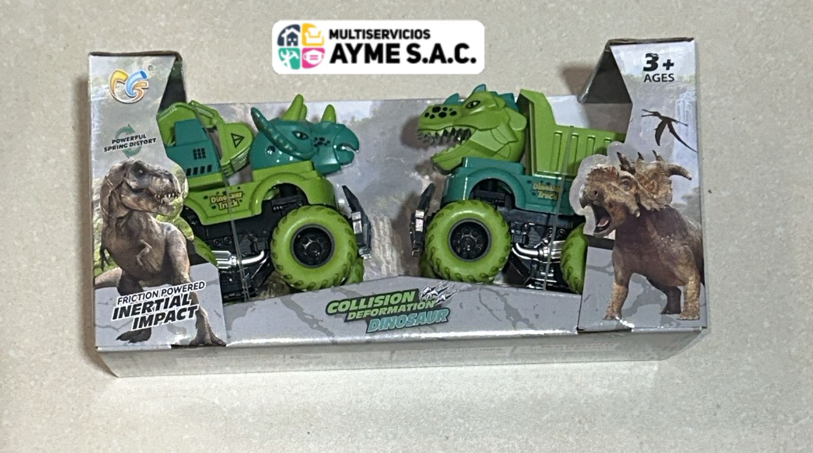 Set Camiones Dinosaurio